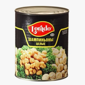 ГРИБЫ LORADO ШАМПИНЬОНЫ ЦЕЛЫЕ 850МЛ