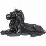 Статуэтка из гипса «Лев Оригами» 35*20см чёрный