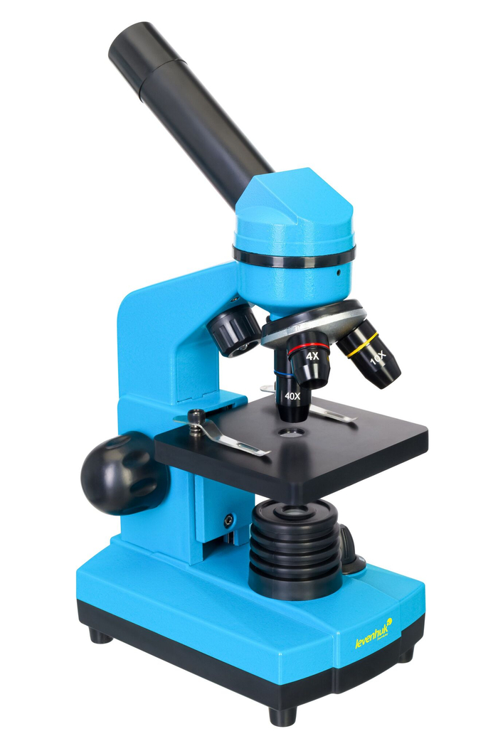 Микроскоп Levenhuk Rainbow 2L Лазурь с набором для опытов Levenhuk K50