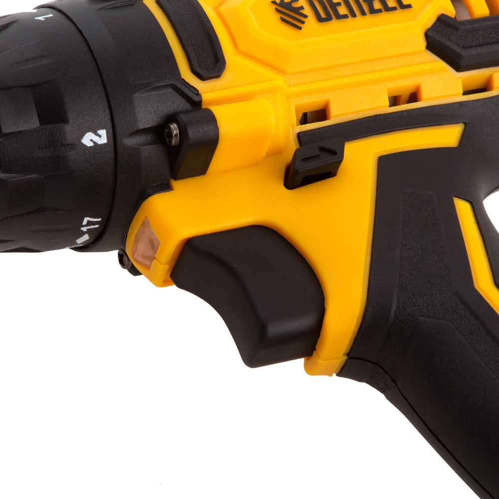 Дрель-шуруповерт аккумуляторная CDL-12-01CB, Li-Ion, 12 В, 1 акк. Denzel