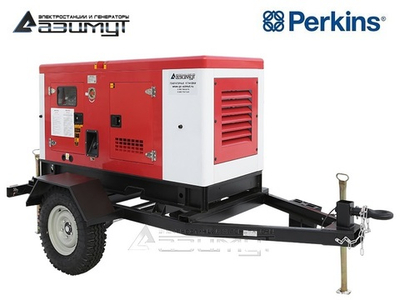Дизельный генератор Азимут АД-30С-Т400-2РКМ18 Perkins  в кожухе с автозапуском