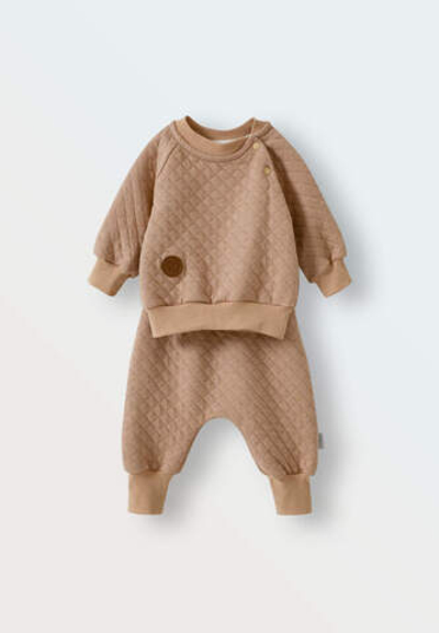 Комплект из капитония свитшот и джоггеры (бежевый)