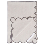 Набор кухонных полотенец с контрастным кантом серого цвета из коллекции trendy ruffles, 50х70 см