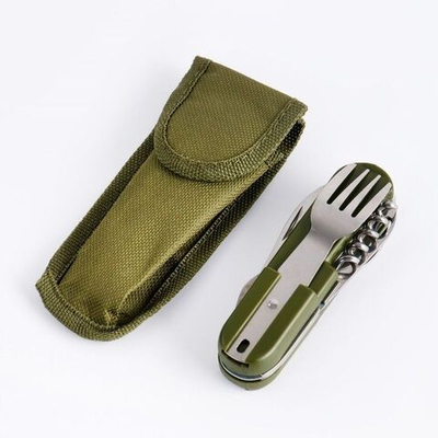 Набор туриста «Лесник» 7-в-1 (Цвет: зеленый)