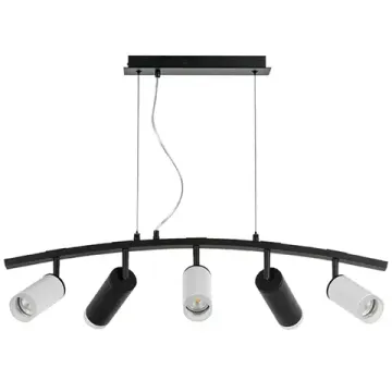 Подвесной светильник 5*GU10 LR7353638720 чёрный/белый Rullo Lightstar