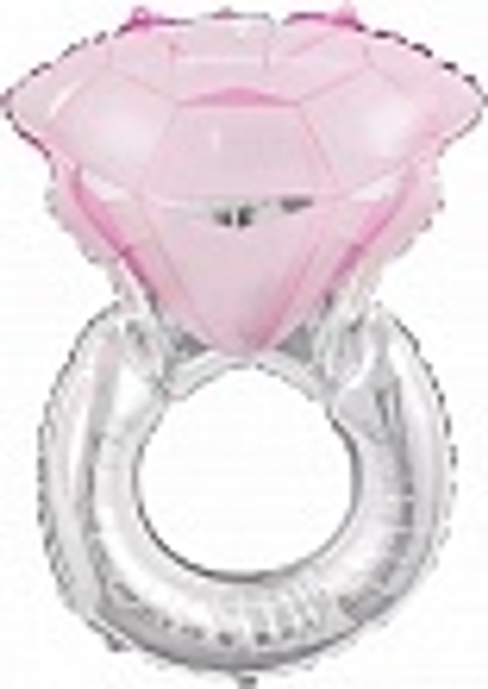 Шар (28""/71 см) Фигура, Кольцо с бриллиантом, Розовый, 1 шт. В159