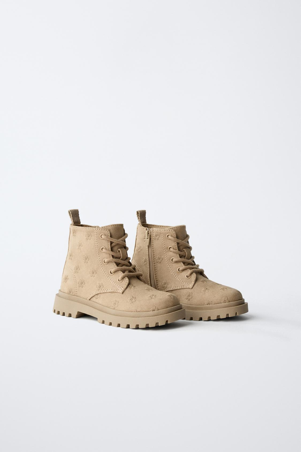 ZARA БОТИНКИ , ПЕСОЧНО-КОРИЧНЕВЫЙ