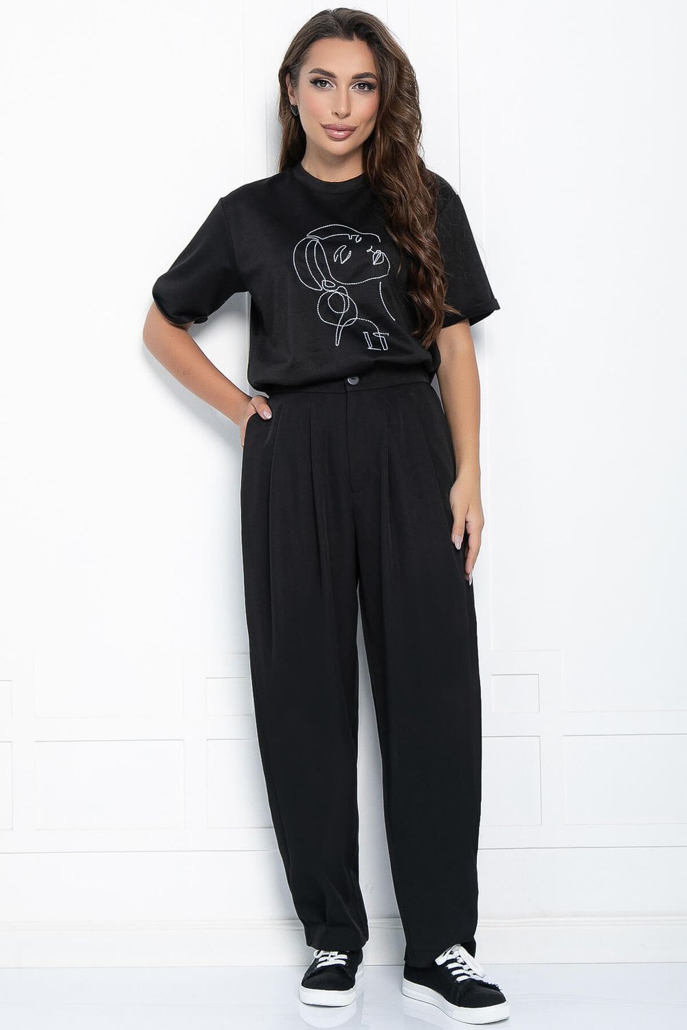 Брюки Свобода действий (черные) Б11143 LT Collection