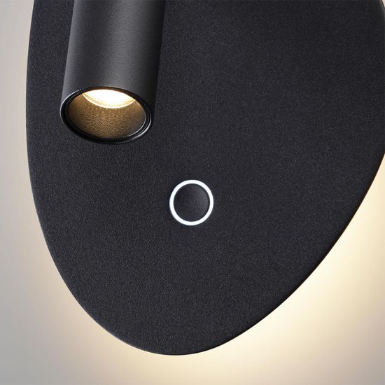 7182/9WL HIGHTECH ODL26 Настенный светильник  черный/металл IP20 LED 9W 580Лм 2700K/3300K/4000K 120° 220-240V ROY