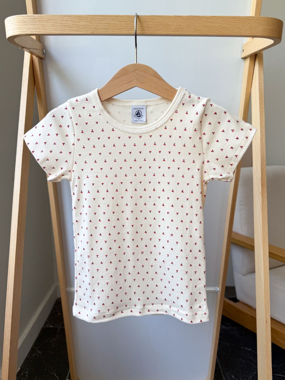 Новая хлопковая футболка Petit Bateau, 104