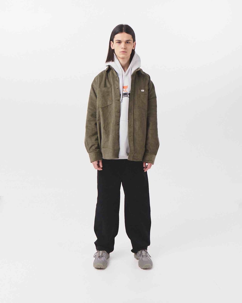 Рубашка Меч FW23 Velvet Basil Темно-зеленая