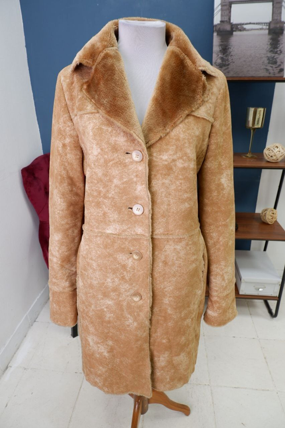 Дубленка Jake's длинная 42 размер