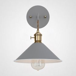 Бра С Подвесным Плафоном Braid Wall Gray By Imperiumloft