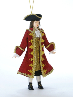 Кукла фарфоровая на елку Петр 1