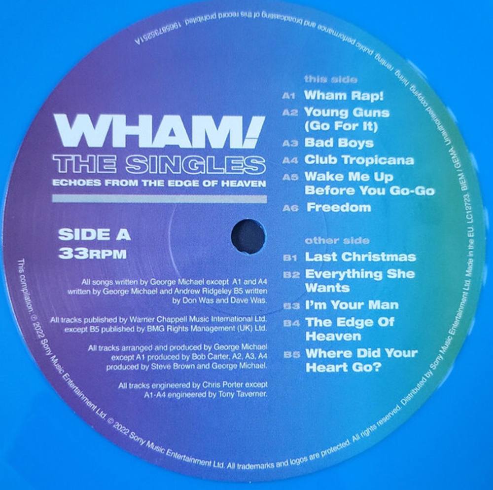 Wham! / The Singles: Echoes From The Edge Of Heaven (Coloured Vinyl)(2LP)