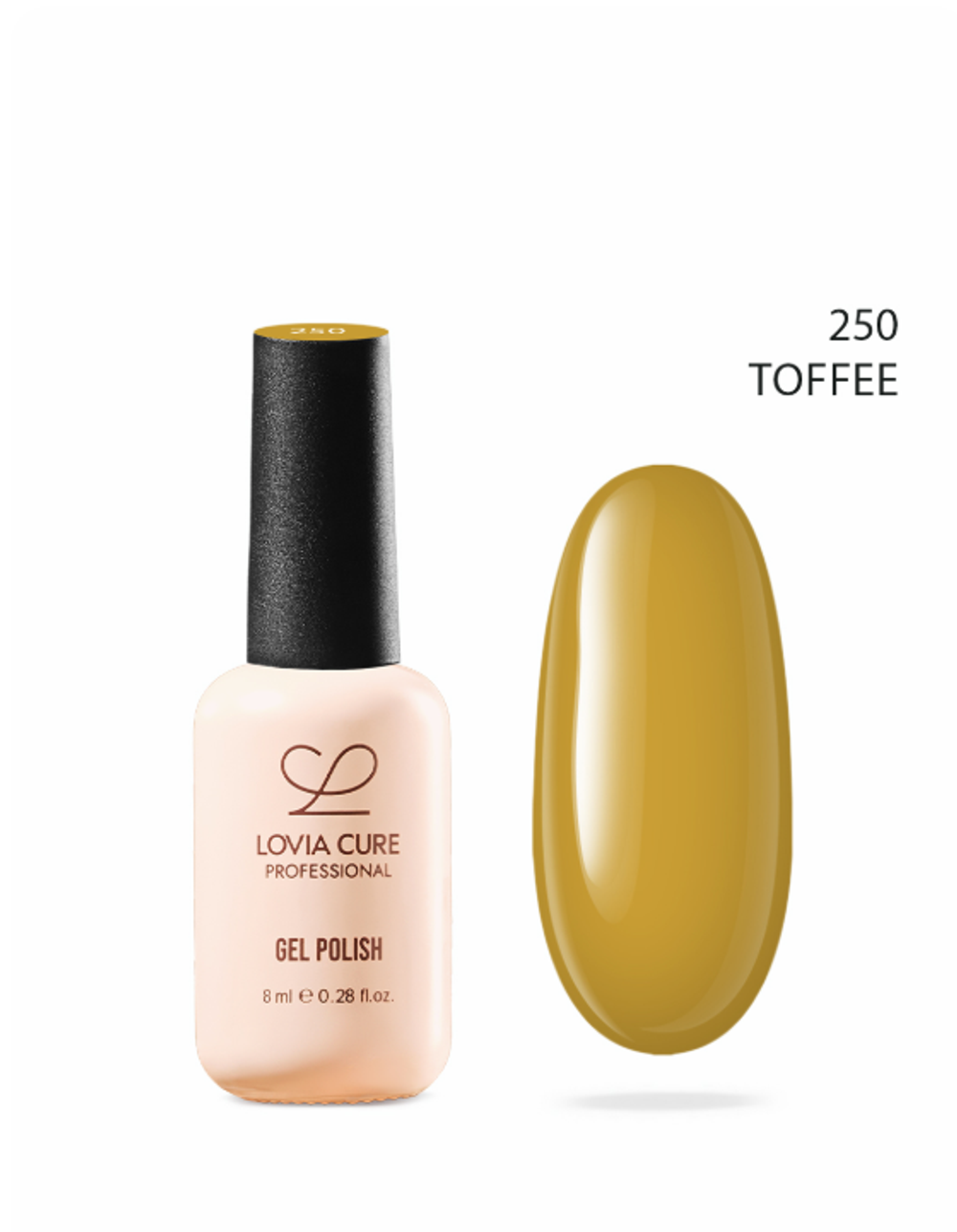 Lovia Cure Гель-лак Toffee 250, 8 мл