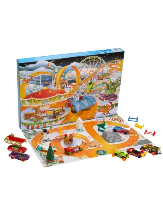 Набор Адвент календарь Хот Вилс HCW15 с 8 машинками