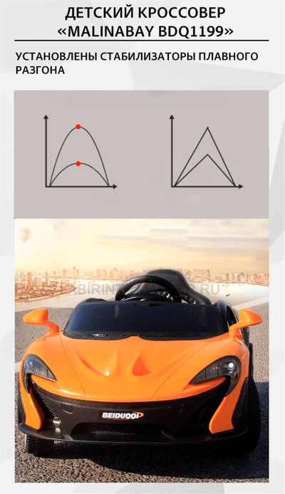 Детский кроссовер "MalinaBay BDQ 1199",белый