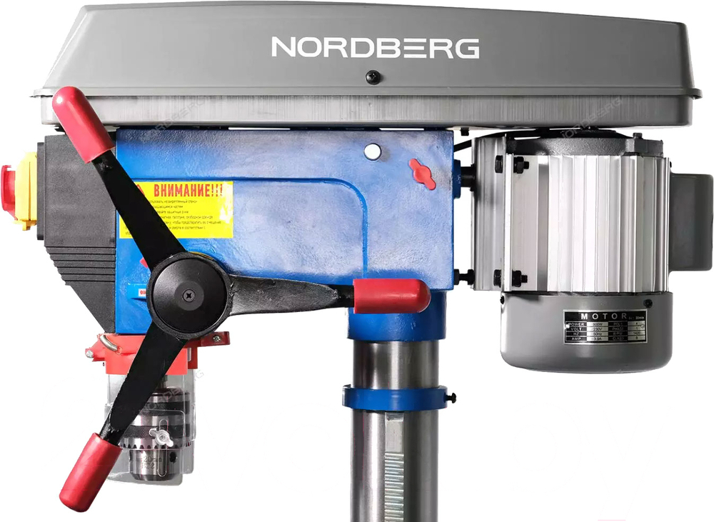 Станок сверлильный NORDBERG ND25120 (900Вт, 20мм, макс расст до стола 685мм, 12 скоростей, тиски)