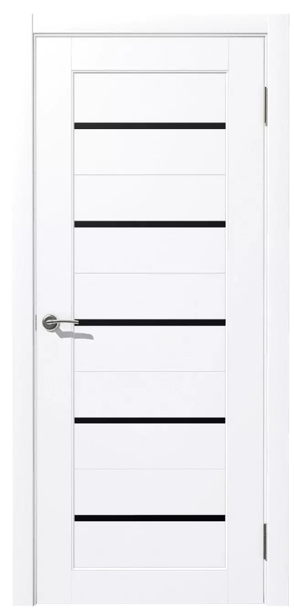 Дверь межкомнатная Астра Ламинатин белый остекленное полотно