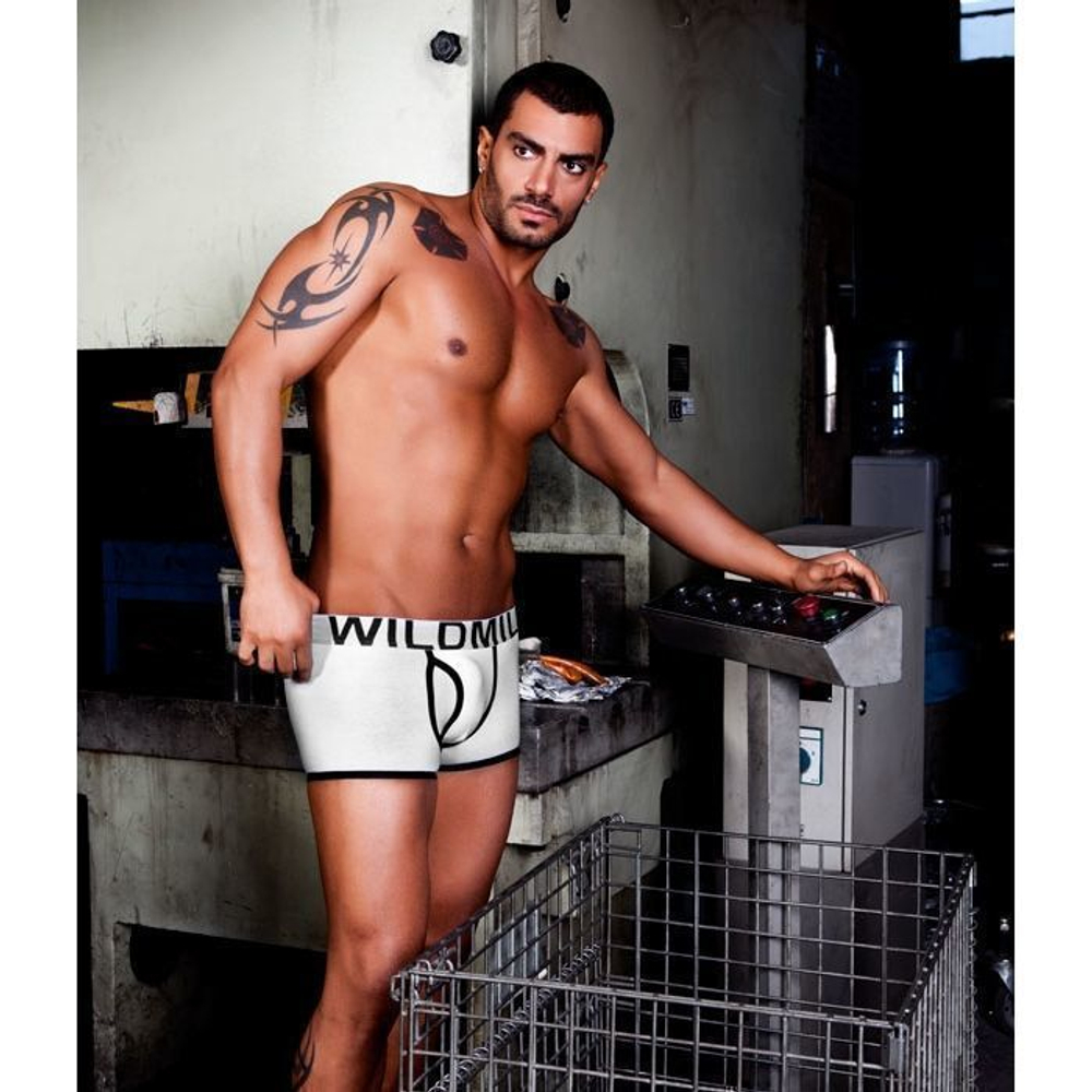 Мужские трусы боксеры белые Wild Milk Cutie Boxer White