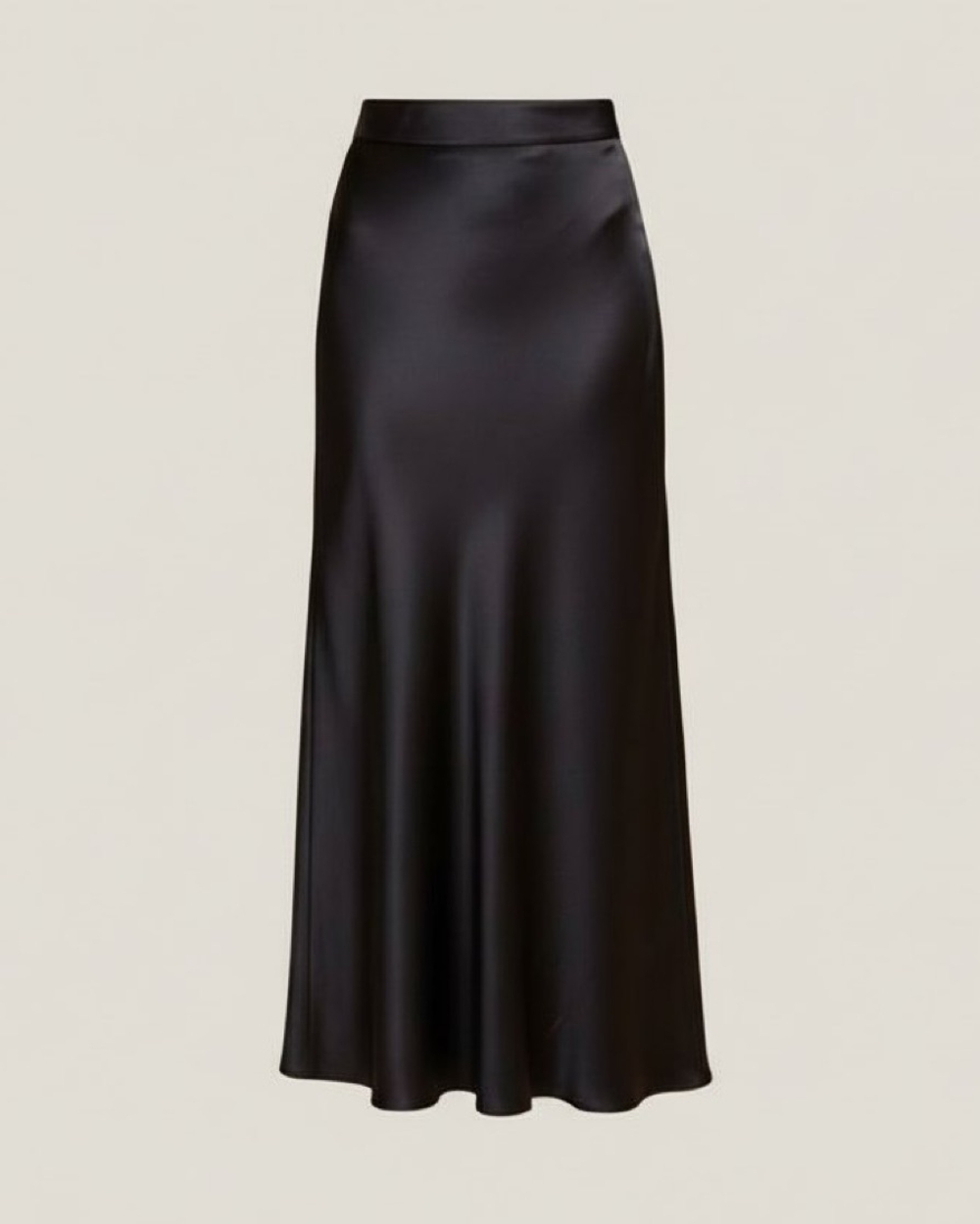 Юбка "В шелках" черная макси