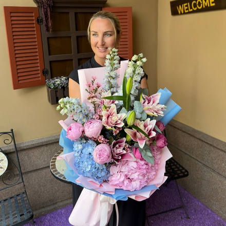 Купить Букет цветов «Магия лилий»