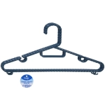 Плечики для одежды 2шт «ЭКЛАТТИ», цвет лазурно-синий, 37*17см (Лейбл Селфи)