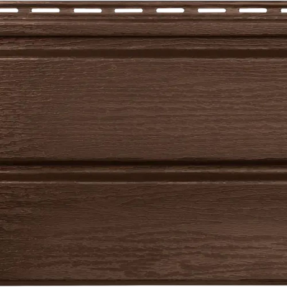 Сайдинг виниловый Альта-Профиль Альта-брус Премиум Орех темный 3000х250 мм