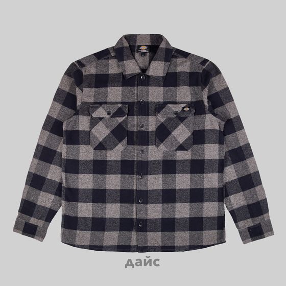 Рубашка мужская Dickies Sacramento Long Sleeve Shirt артикул:WLR23PBY - купить в магазине Дайс