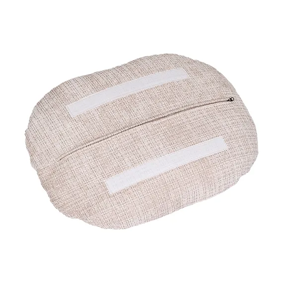 Оттоманка BLISS оранж/серый, экокожа, шенилл