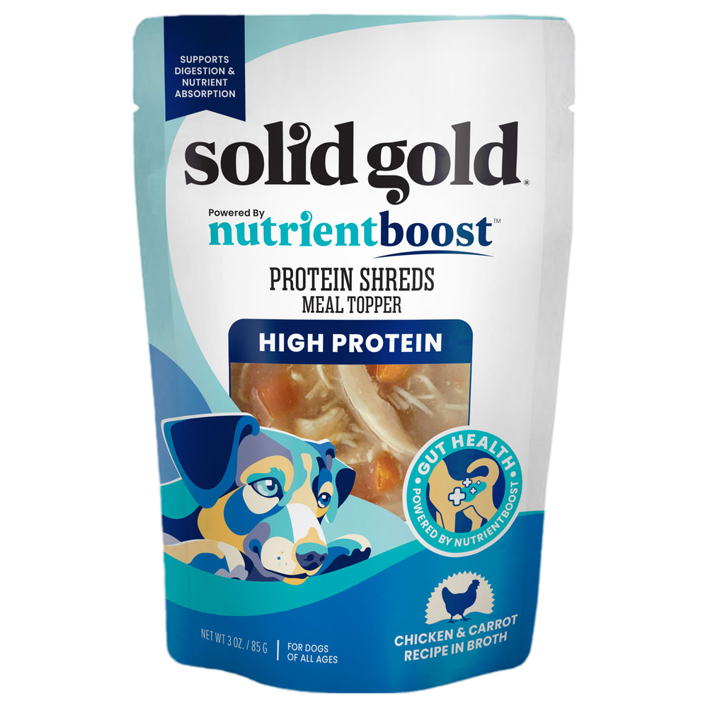 Solid Gold, Protein Shreds Meal Topper, для собак, для всех возрастов, с курицей и морковью, 85 г (3 унции)