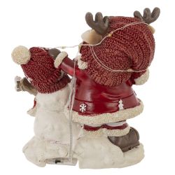 GAEM Фигурка декоративная "Дед Мороз", с подсветкой (3хLR44,н/п), L1, L11,5 W7 H13 см, 2в.