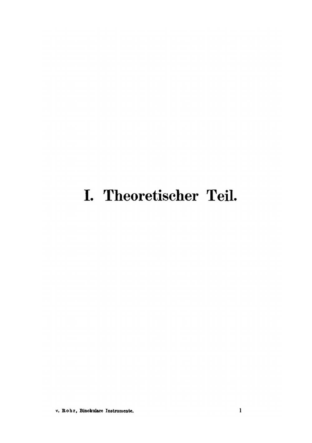Die Binokularen Instrumente | Moritz Rohr