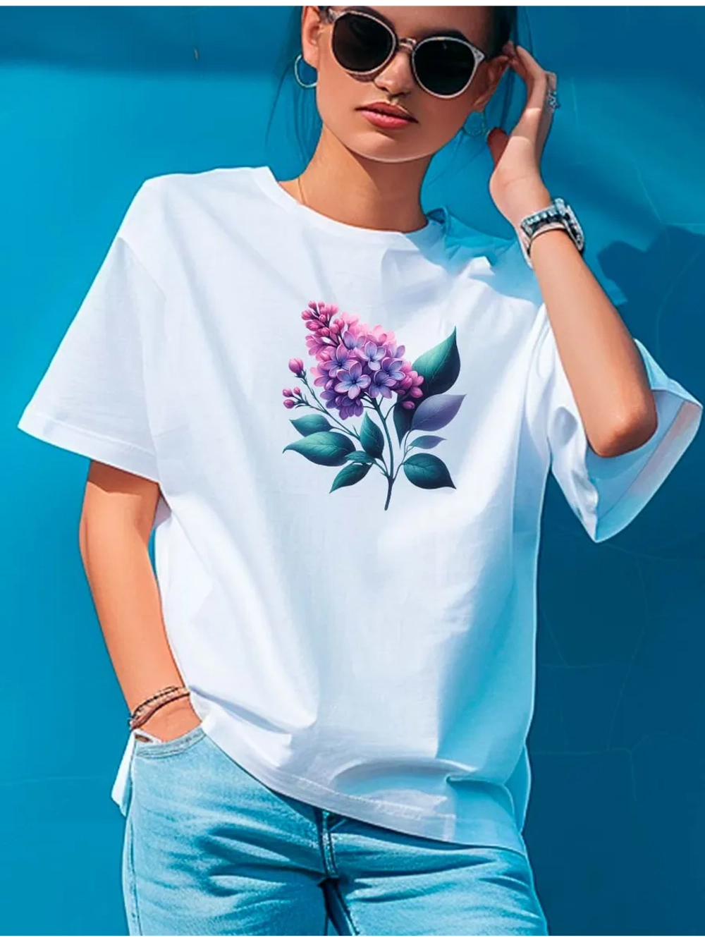 Футболка сирень