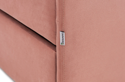 Детская мягкая кровать с ящиком Бельмарко Letmo пудровый велюр