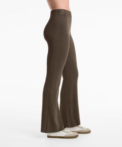 OYSHO Трикотажные расклешенные брюки, серо-бежевый