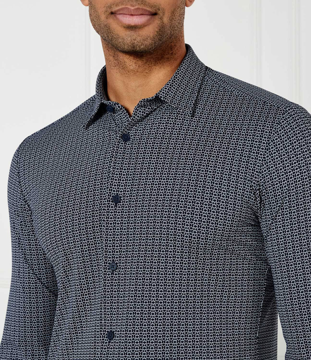 Рубашка P-ROAN-kent-C1-233 BOSS BLACK - темно-синий(50535377)