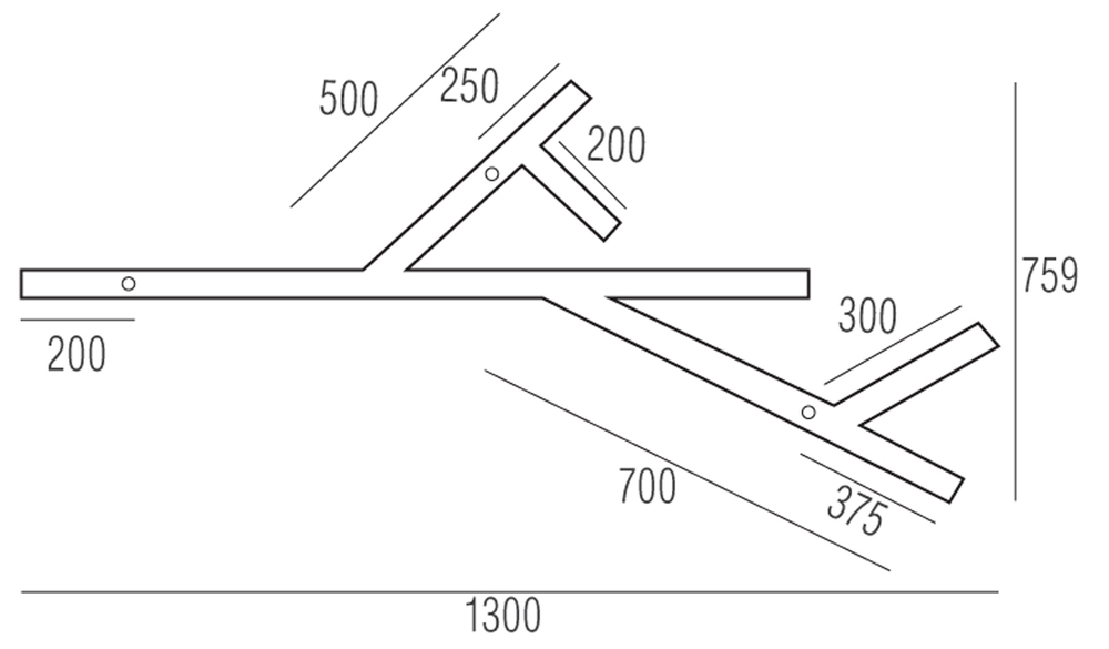 Накладной светодиодный светильник 115Вт 3000K