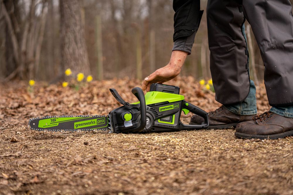 Цепная пила аккумуляторная Greenworks GD60CS25 Арт. 2008907, 60V, 40 см, бесщеточная, 2500 Вт, без АКБ и ЗУ