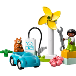 LEGO DUPLO Town — Ветряная турбина и электромобиль (10985)