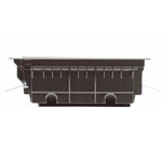 Лючок напольный 12 мод, черный RAL 9005