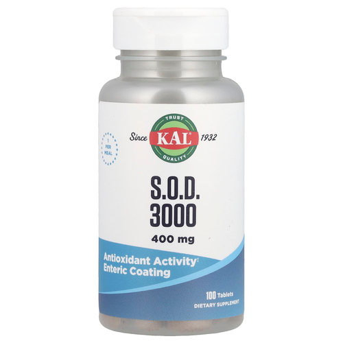 KAL, SOD 3000, 400 мг, 100 таблеток