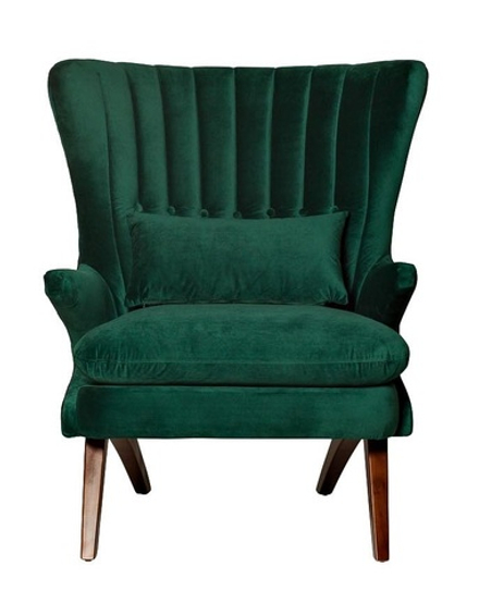 DY-733 Кресло велюр зеленый 82*90*110см