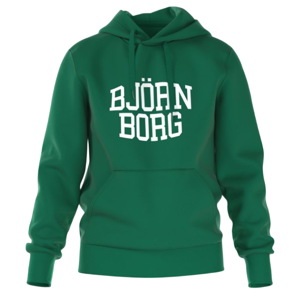 Мужская теннисная кофта Björn Borg Essential Hoodie - verdant green