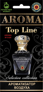 Ароматизатор для автомобиля AROMA TOP LINE №s029 royal eagle black картон