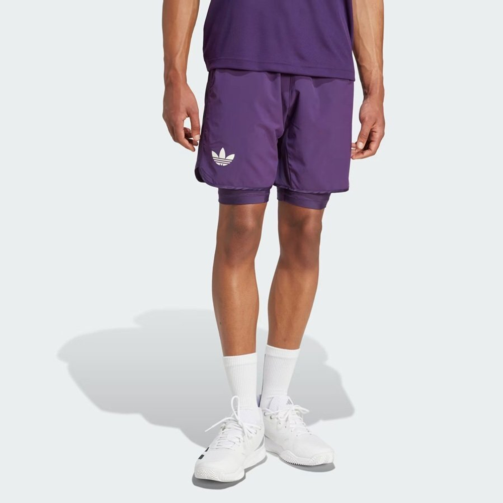ОДЕЖДА ДЛЯ ТЕННИСА Мужская, Шорты с капри ADIDAS CLIMACOOL SHORTS SET .