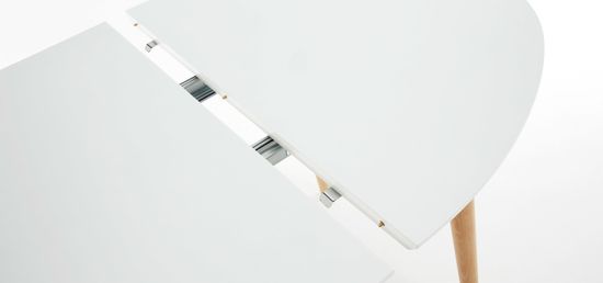 Стол раскладной Oakland белый овальный