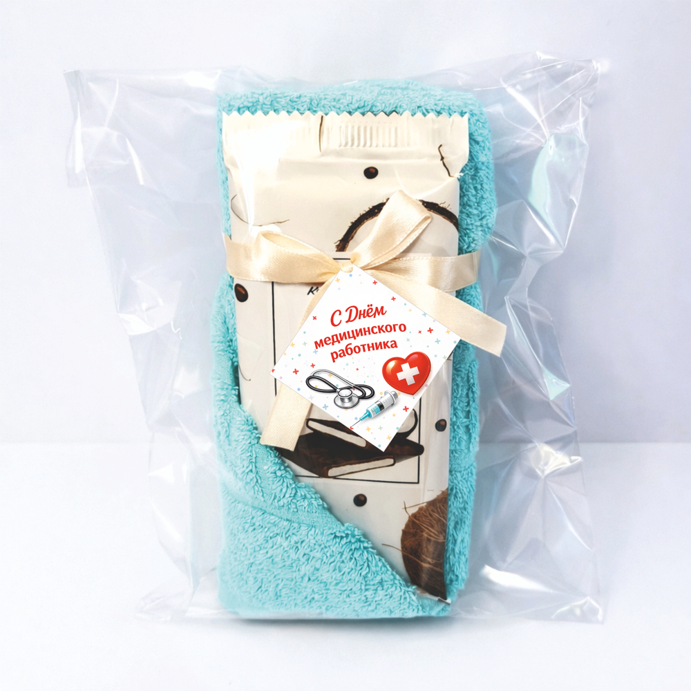 Набор полотенце + шоколадка