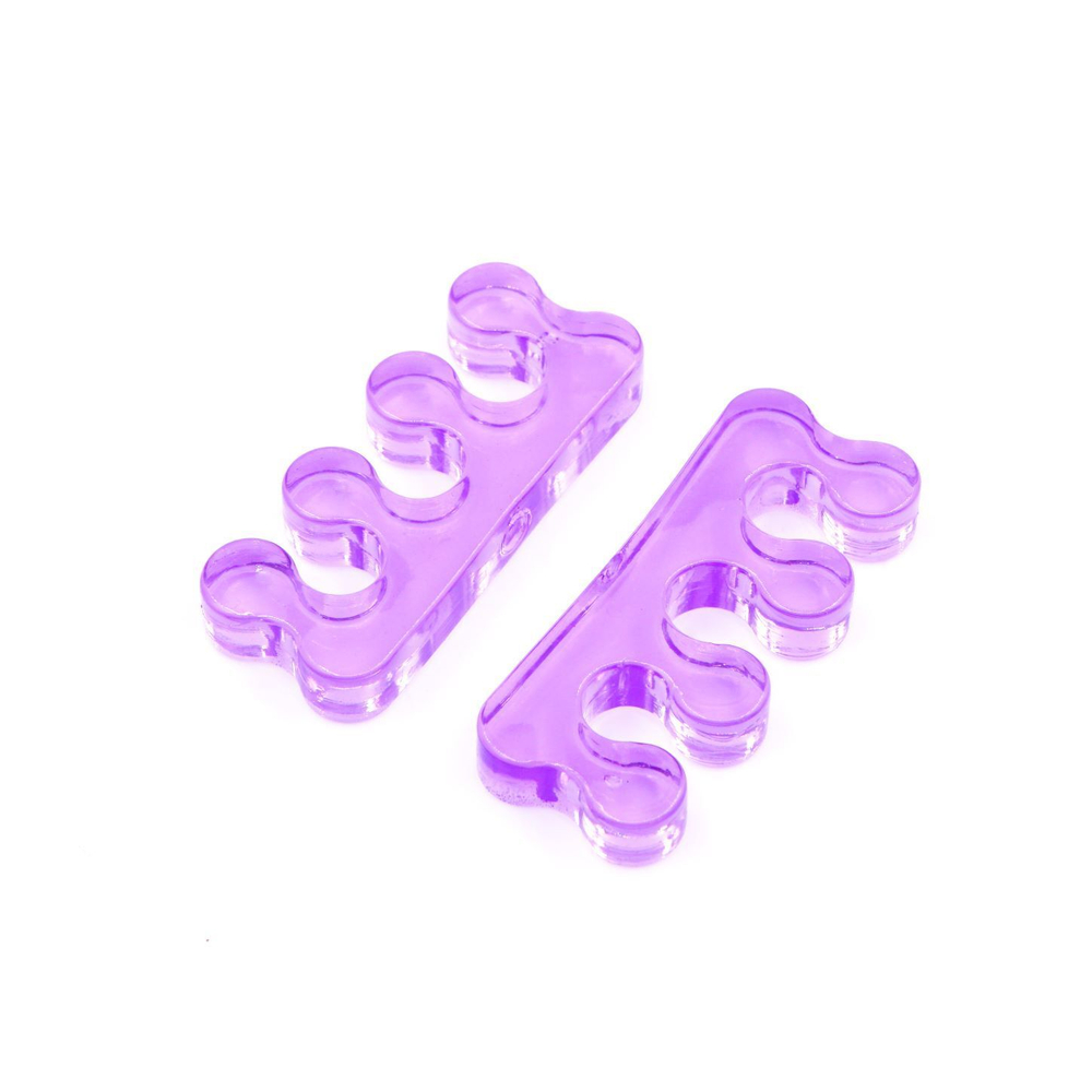 Разделитель для пальцев силиконовый (1пара) фиолетовый